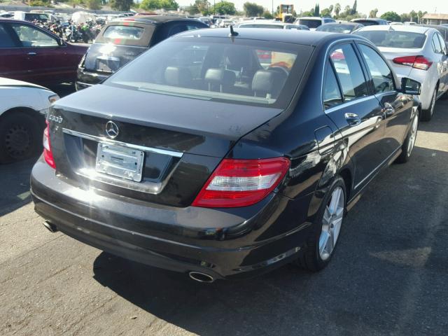 WDDGF5EB6AR131697 - 2010 MERCEDES-BENZ C BLACK photo 4