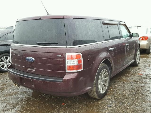 2FMGK5CC5BBD04479 - 2011 FORD FLEX SEL PURPLE photo 4