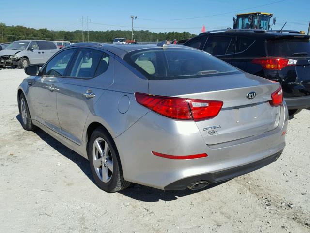 5XXGM4A77EG294461 - 2014 KIA OPTIMA LX SILVER photo 3