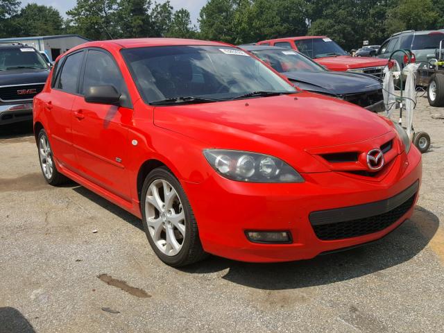 JM1BK343381842538 - 2008 MAZDA 3 HATCHBAC RED photo 1