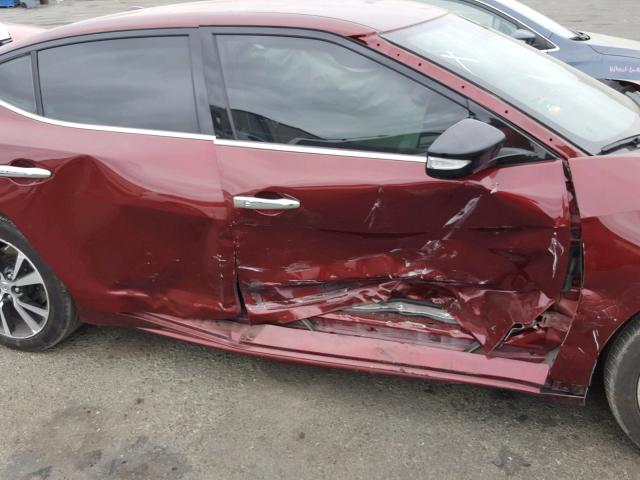 1N4AA6AP5HC378167 - 2017 NISSAN MAXIMA 3.5 BURGUNDY photo 9