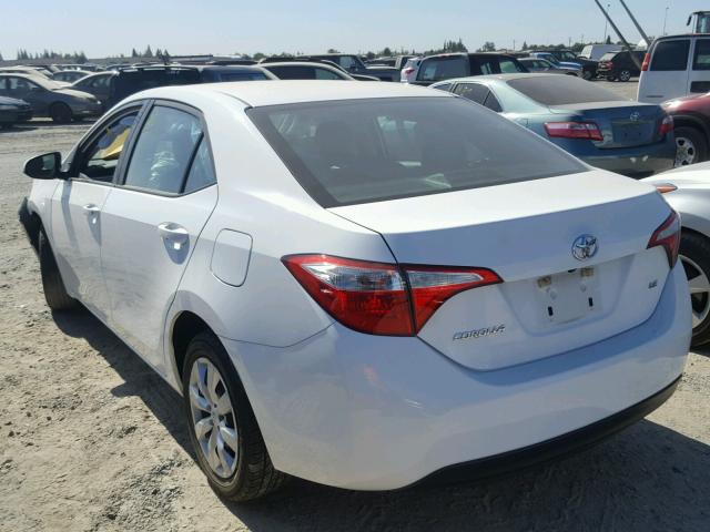 5YFBURHE8FP286566 - 2015 TOYOTA COROLLA L WHITE photo 3