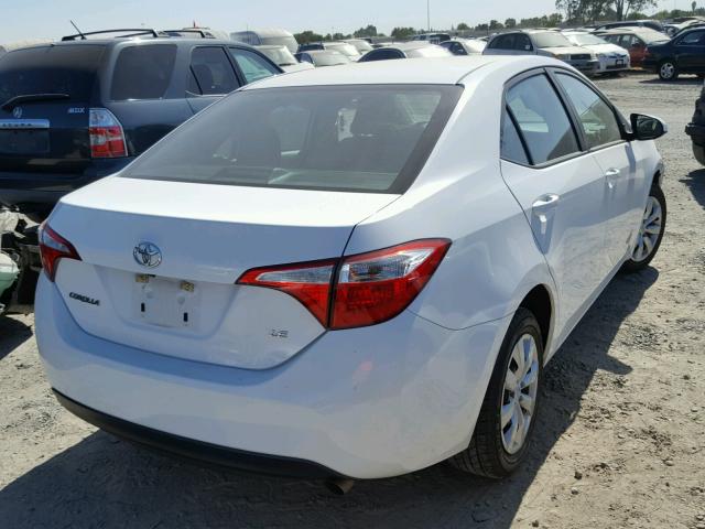 5YFBURHE8FP286566 - 2015 TOYOTA COROLLA L WHITE photo 4