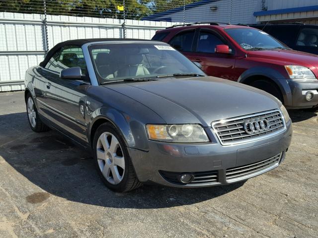 WAUAC48H05K011053 - 2005 AUDI A4 GRAY photo 1