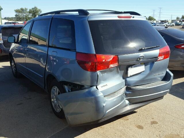 5TDZA23C55S296191 - 2005 TOYOTA SIENNA CE GRAY photo 3