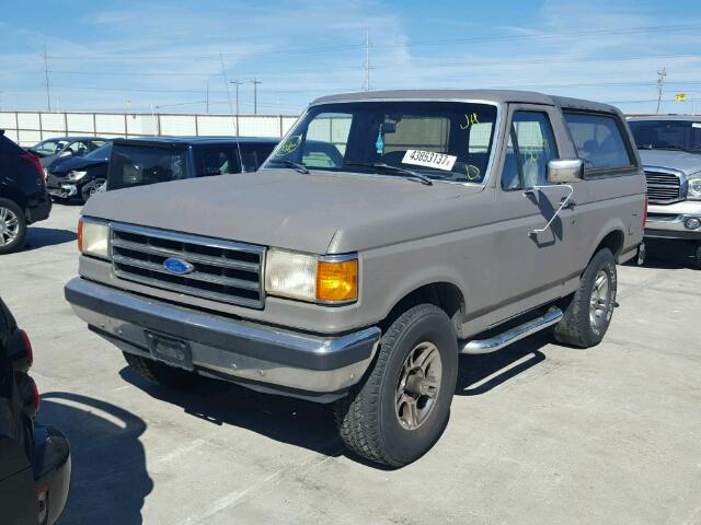 1FMEU15N5MLA52938 - 1991 FORD BRONCO GREEN photo 2