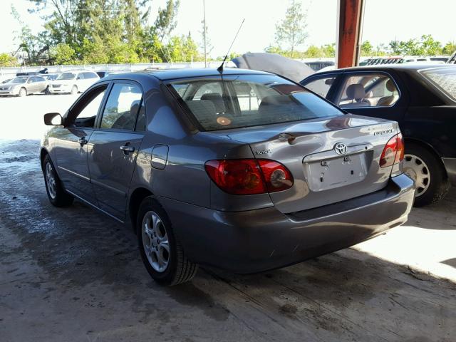 2T1BR38E84C241929 - 2004 TOYOTA COROLLA CE GRAY photo 3