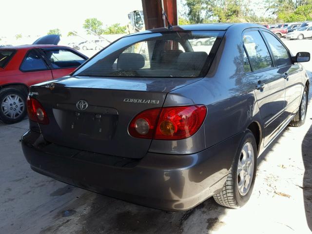 2T1BR38E84C241929 - 2004 TOYOTA COROLLA CE GRAY photo 4