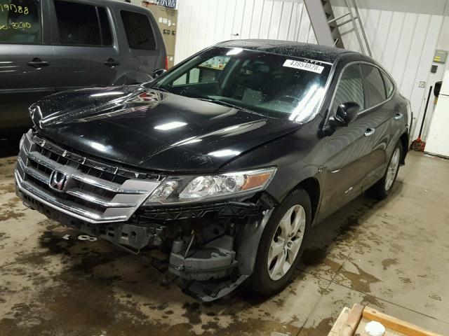 5J6TF2H57BL001195 - 2011 HONDA ACCORD CRO BLACK photo 2