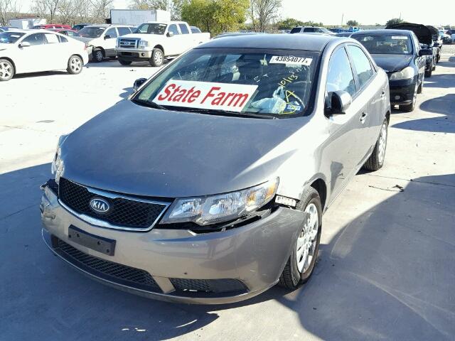 KNAFU4A21A5049120 - 2010 KIA FORTE GRAY photo 2