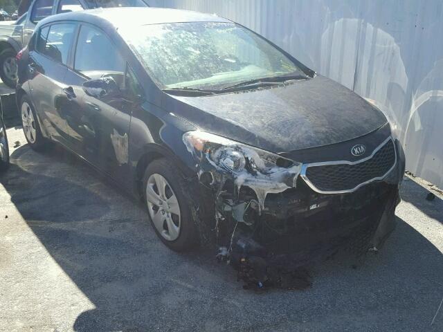 KNAFK5A8XG5600038 - 2016 KIA FORTE LX BLACK photo 1