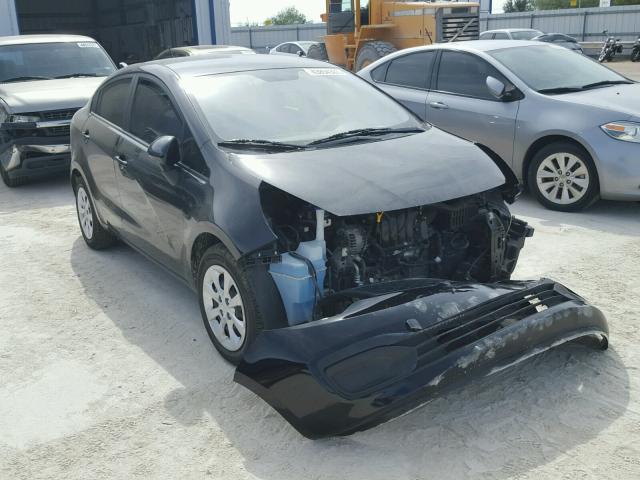 KNADM4A31D6250420 - 2013 KIA RIO LX BLACK photo 1