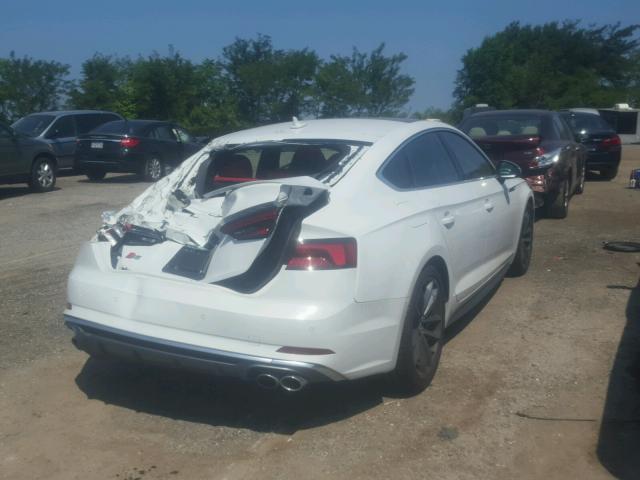 WAUC4CF57JA066351 - 2018 AUDI S5 PRESTIG WHITE photo 4