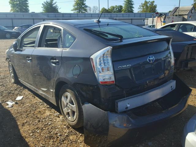 JTDKN3DU8B1363958 - 2011 TOYOTA PRIUS CHARCOAL photo 3