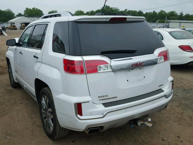 2GKFLVE3XG6207695 - 2016 GMC TERRAIN DE WHITE photo 3