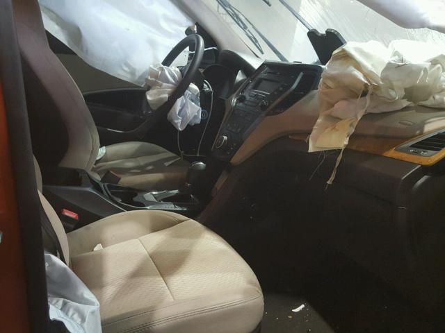 5XYZT3LB7GG368077 - 2016 HYUNDAI SANTA FE S 橙色 照片 5