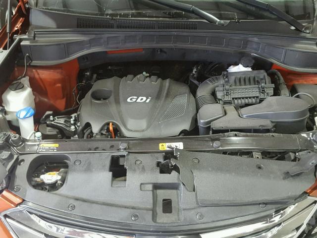 5XYZT3LB7GG368077 - 2016 HYUNDAI SANTA FE S 橙色 照片 7