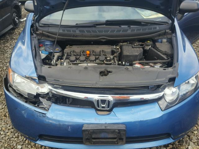 1HGFA15286L051343 - 2006 HONDA CIVIC DX BLUE photo 7