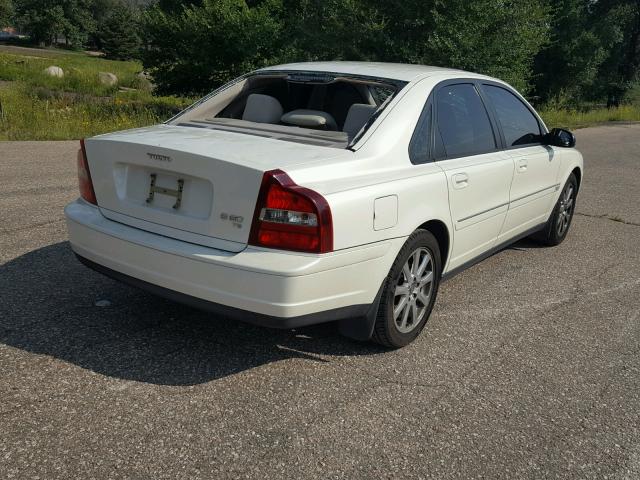 YV1TS91ZX31301196 - 2003 VOLVO S80 T6 TUR WHITE photo 4