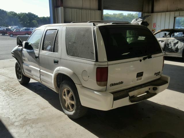 1GHDT13W712172198 - 2001 OLDSMOBILE BRAVADA WHITE photo 3