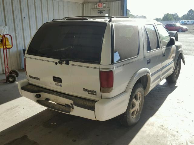 1GHDT13W712172198 - 2001 OLDSMOBILE BRAVADA WHITE photo 4