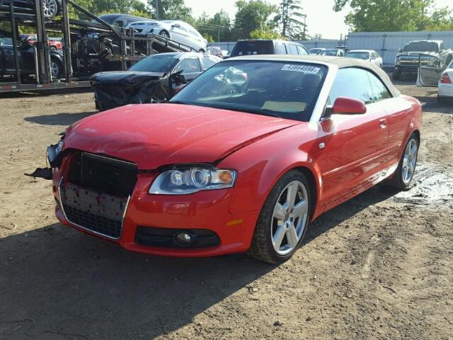 WAUEF48H07K025255 - 2007 AUDI A4 S-LINE RED photo 2