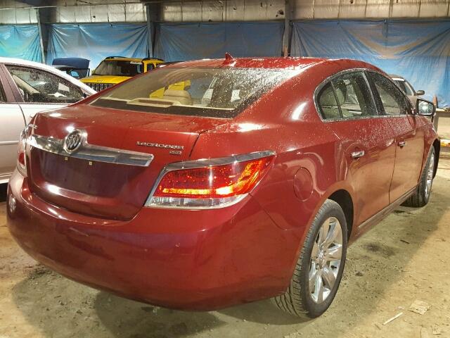 1G4GC5EG9AF258813 - 2010 BUICK LACROSSE C RED photo 4
