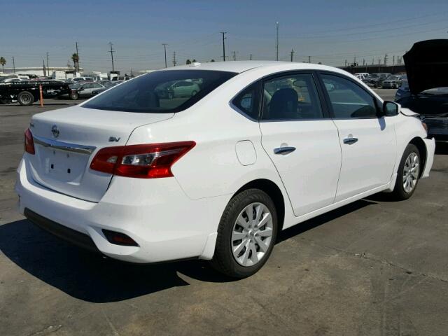 3N1AB7AP6GY290069 - 2016 NISSAN SENTRA S WHITE photo 4