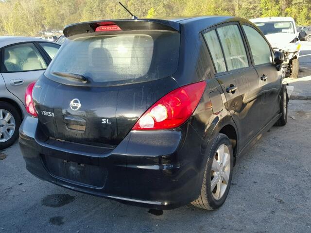 3N1BC1CP7CK252598 - 2012 NISSAN VERSA S BLACK photo 4