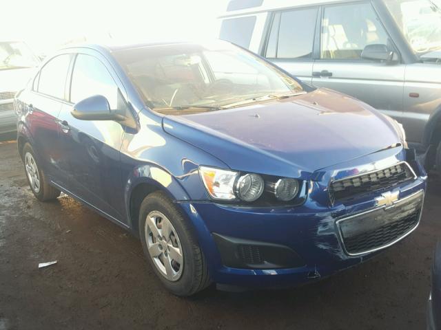 1G1JB5SH3E4117501 - 2014 CHEVROLET SONIC LS BLUE photo 1