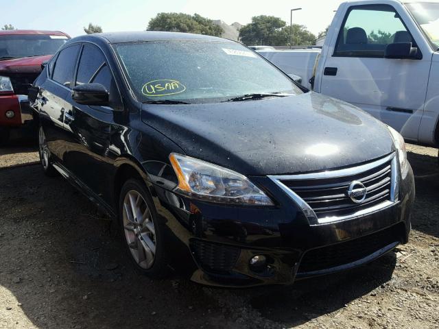 3N1AB7AP7DL705148 - 2013 NISSAN SENTRA S BLACK photo 1