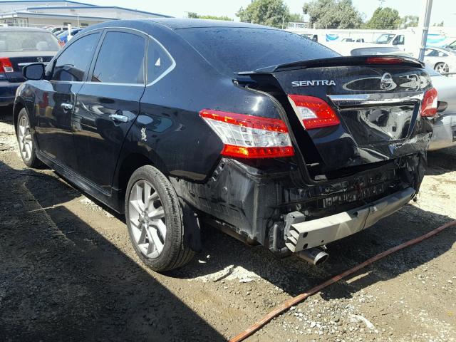 3N1AB7AP7DL705148 - 2013 NISSAN SENTRA S BLACK photo 3