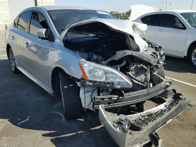 3N1AB7AP7DL751241 - 2013 NISSAN SENTRA S SILVER photo 1