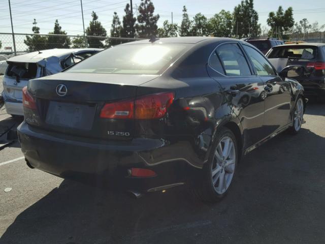 JTHBK262672053225 - 2007 LEXUS IS BLACK photo 4