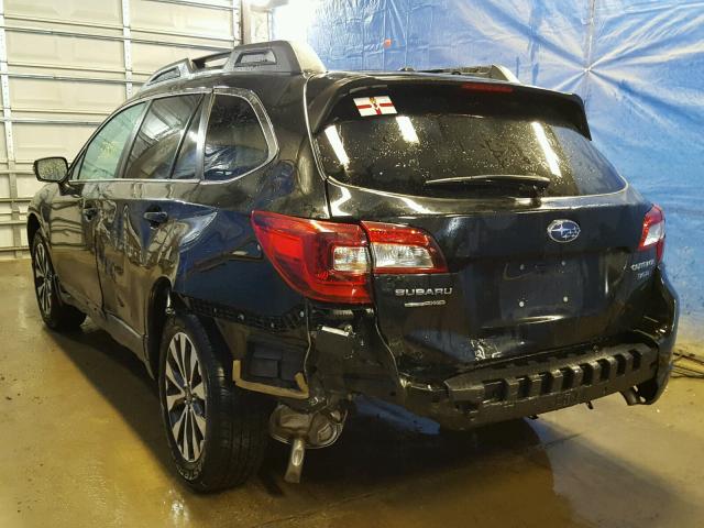 4S4BSENC2F3332320 - 2015 SUBARU OUTBACK 3. BLACK photo 3