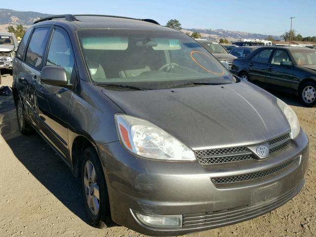 5TDZA22C84S004713 - 2004 TOYOTA SIENNA XLE GRAY photo 1