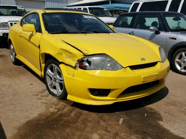 KMHHM65D96U189640 - 2006 HYUNDAI TIBURON GS YELLOW photo 1