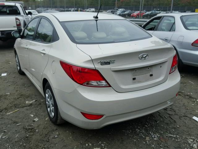 KMHCT4AE7HU253645 - 2017 HYUNDAI ACCENT SE BEIGE photo 3