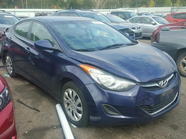 5NPDH4AE8BH047259 - 2011 HYUNDAI ELANTRA BLUE photo 1