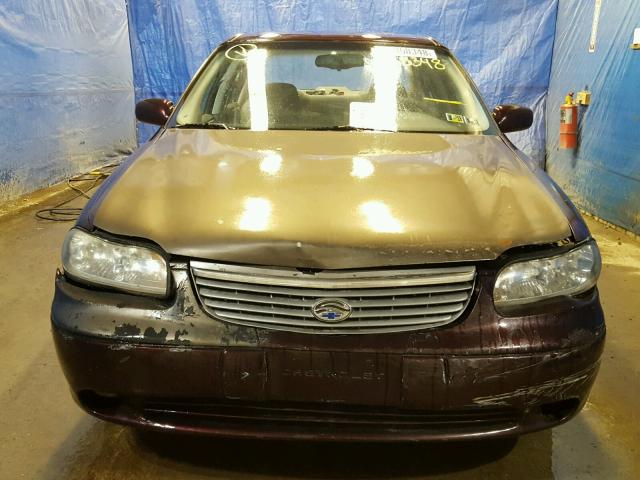 1G1NE52J1X6180390 - 1999 CHEVROLET MALIBU LS მუქწითელი ფოტო 9