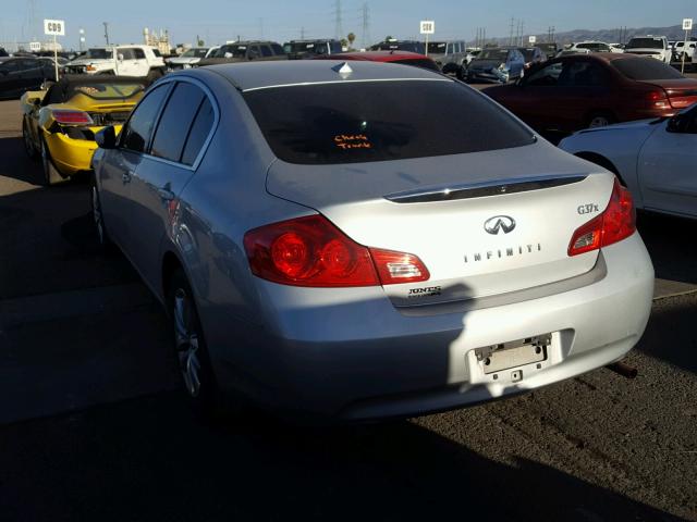 JNKCV61F09M360202 - 2009 INFINITI G37 SILVER photo 3