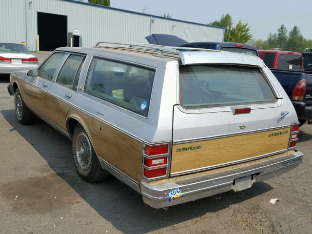 1G1BN35Y6GX186907 - 1986 CHEVROLET CAPRICE CL SILVER photo 3