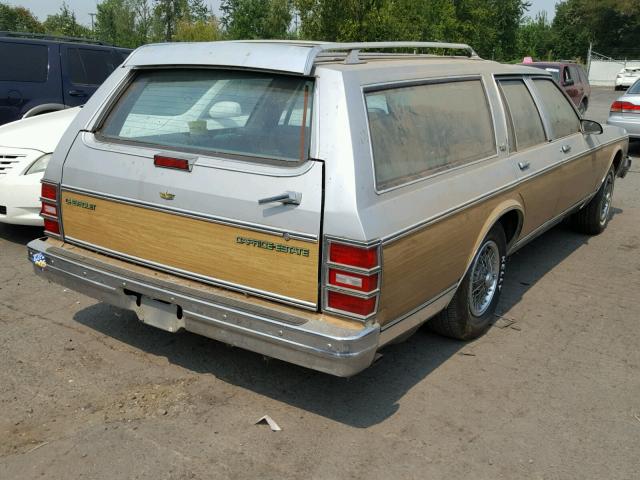 1G1BN35Y6GX186907 - 1986 CHEVROLET CAPRICE CL SILVER photo 4