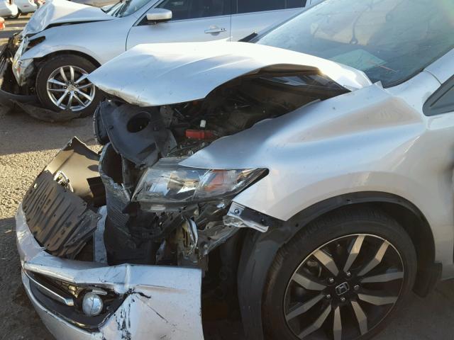 2HGFB2F92FH534211 - 2015 HONDA CIVIC EXL SILVER photo 9