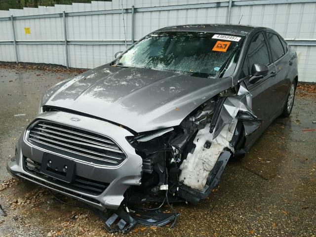 3FA6P0G70DR188961 - 2013 FORD FUSION S CHARCOAL photo 2