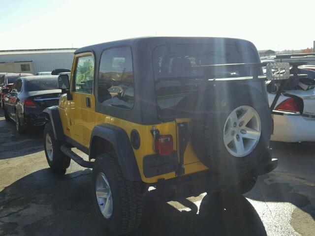 1J4FA69S54P704247 - 2004 JEEP WRANGLER / YELLOW photo 3