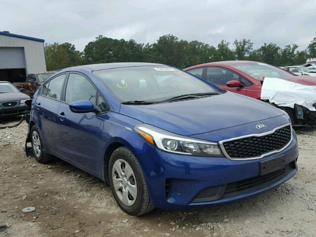 3KPFK4A76HE045244 - 2017 KIA FORTE LX BLUE photo 1