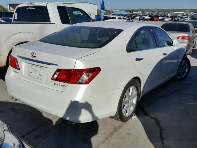 JTHBJ46G292341272 - 2009 LEXUS ES WHITE photo 4