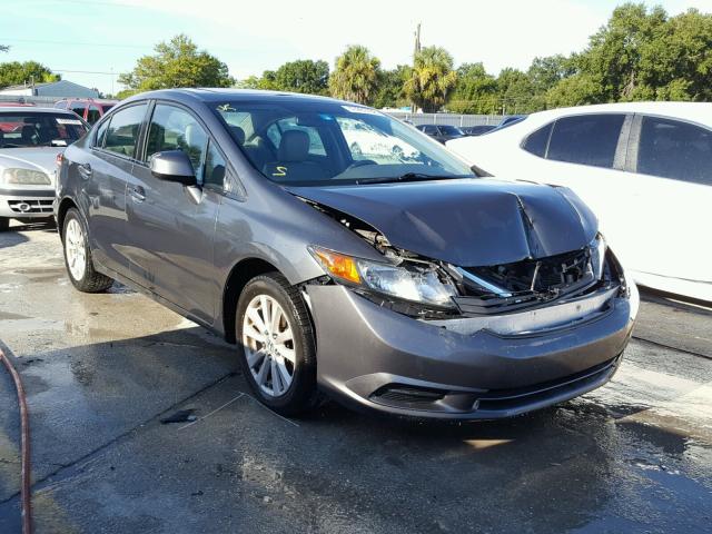 2HGFB2F95CH570633 - 2012 HONDA CIVIC EXL 灰色 照片 1