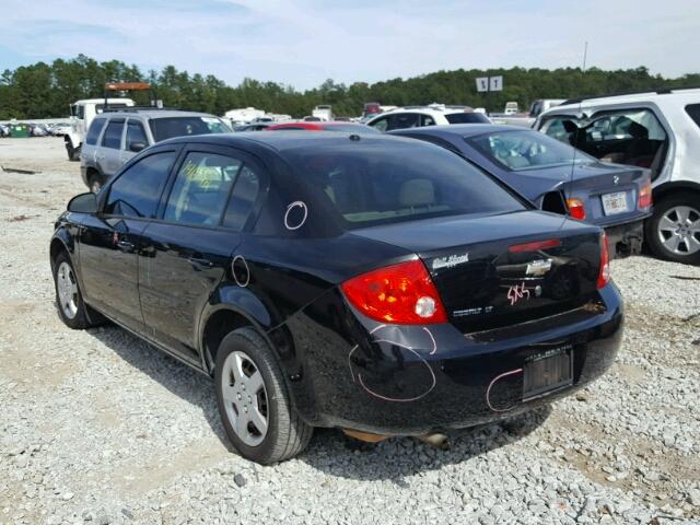 1G1AL58F687199312 - 2008 CHEVROLET COBALT LT BLACK photo 3